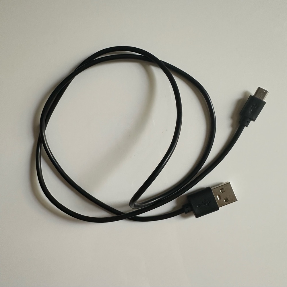 Black USB A Charging Cable NWOT
